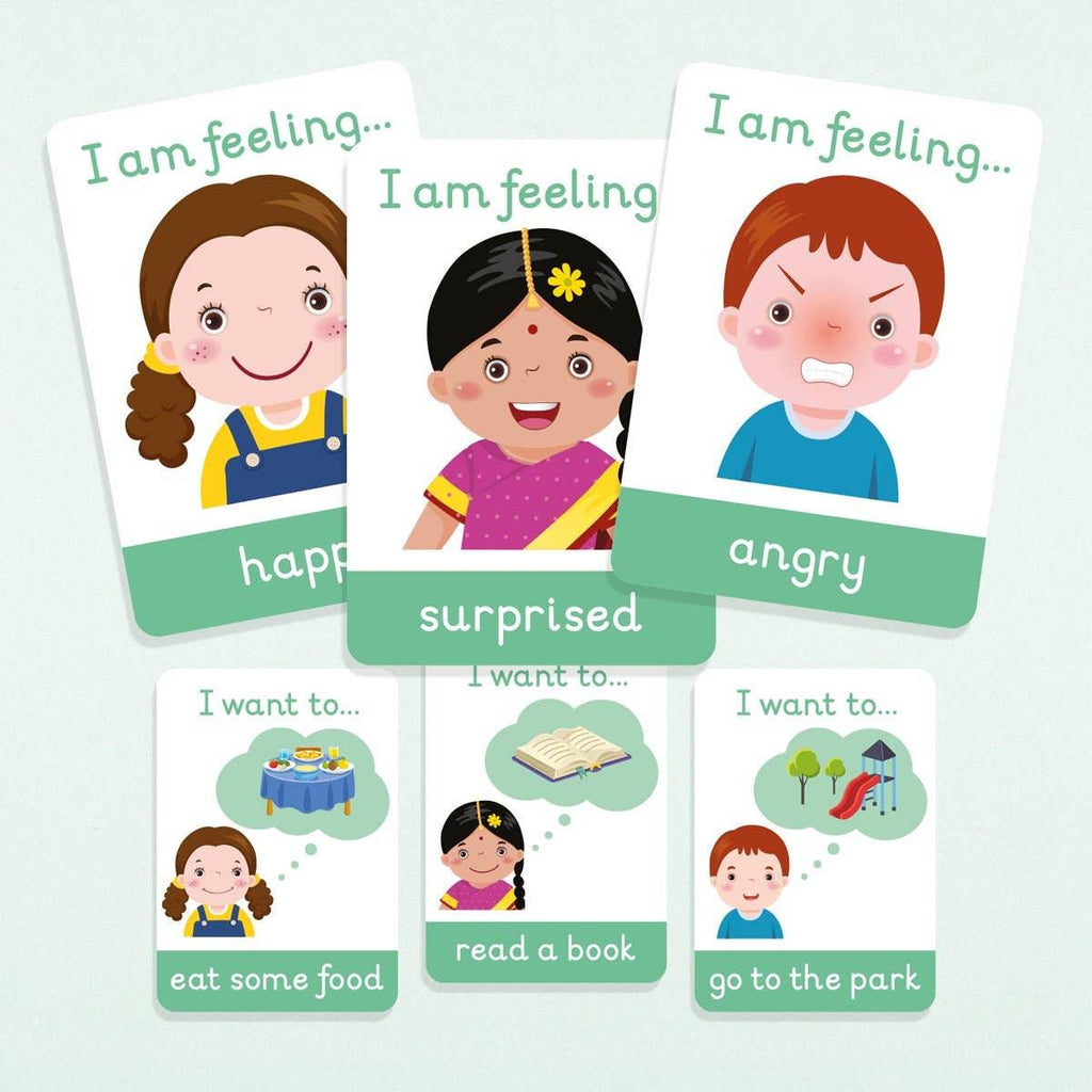 Emotions Flashcards + Daily Activities Flashcards - Tutti Frutti Clothing