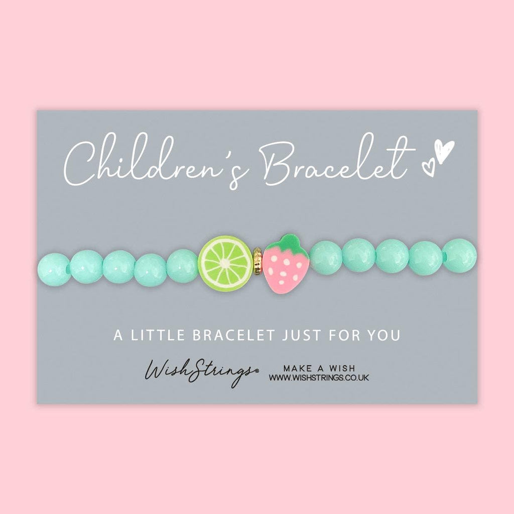 Fruit Charms - Children's Beaded Bracelet - Tutti Frutti Clothing