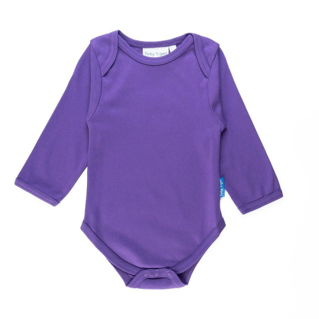 Purple Long Sleeve Baby Vest - Tutti Frutti Clothing