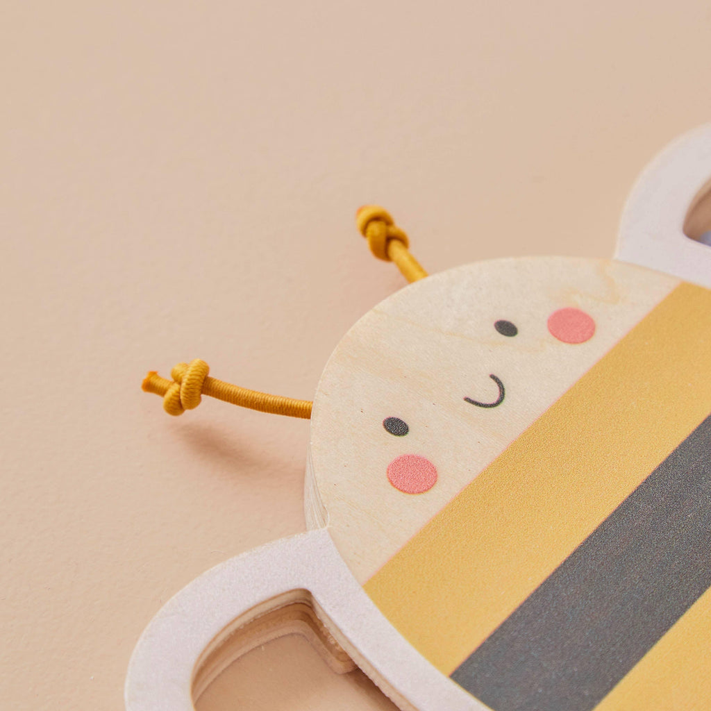 Wooden Bee Rattle - Tutti Frutti Clothing