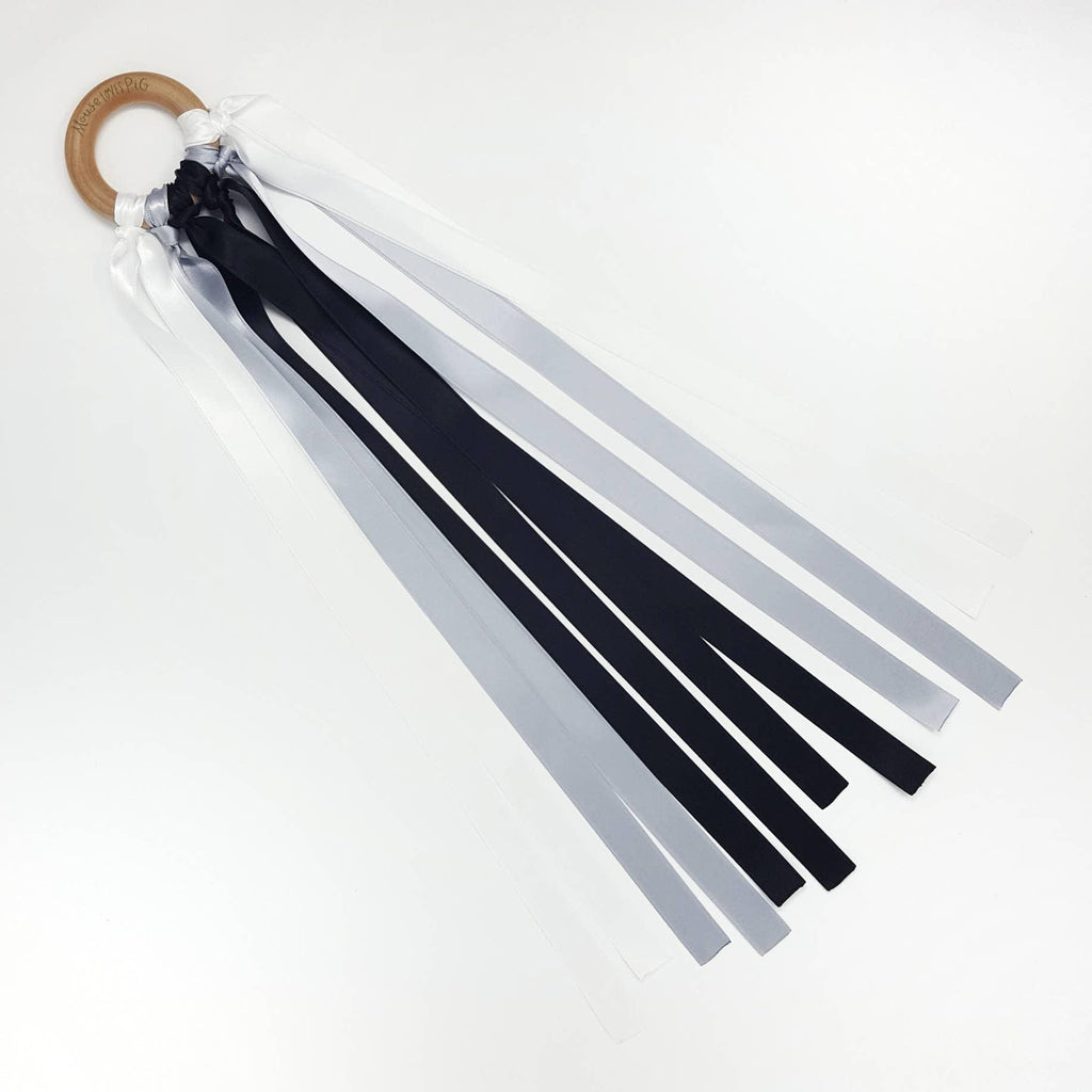 Monochrome Ribbon Wand - Tutti Frutti Clothing