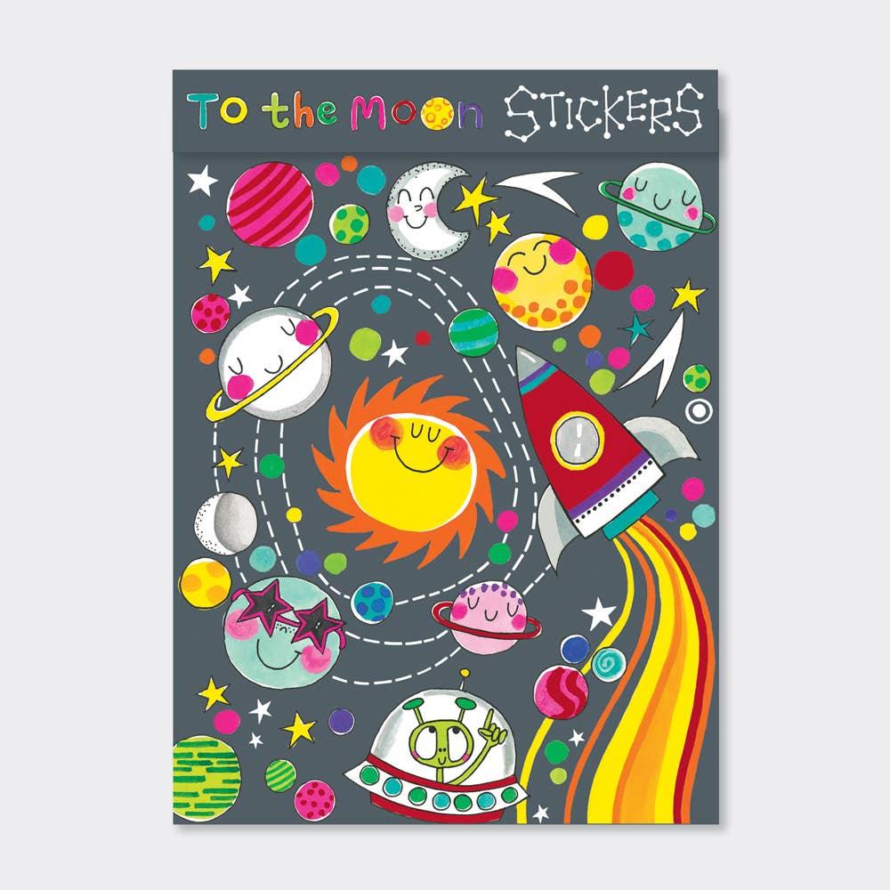 Sticker Books - To the Moon - Tutti Frutti Clothing