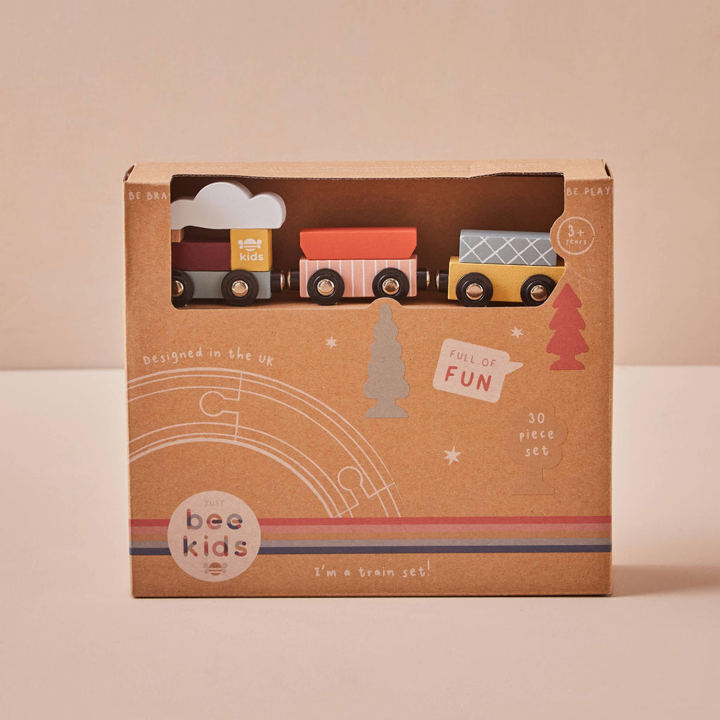 Wooden Kids Train Set - Tutti Frutti Clothing