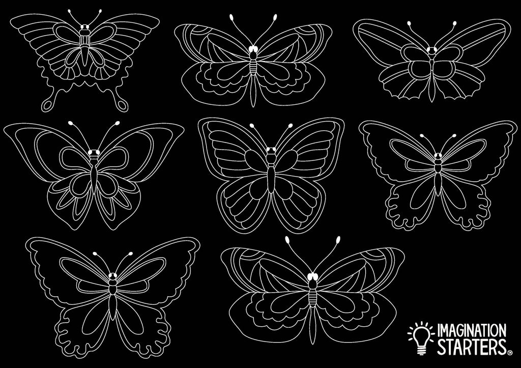 Butterfly Chalkboard Placemat - Tutti Frutti Clothing