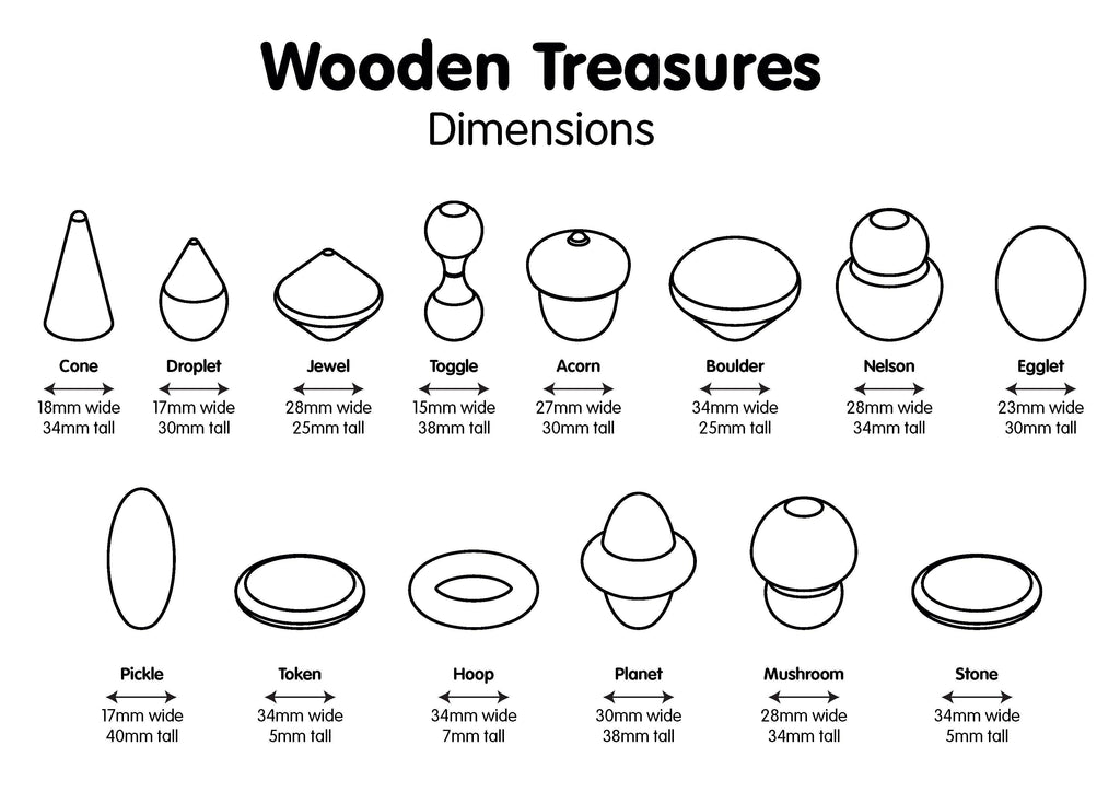 Wooden Treasures Taster Set - Tutti Frutti Clothing