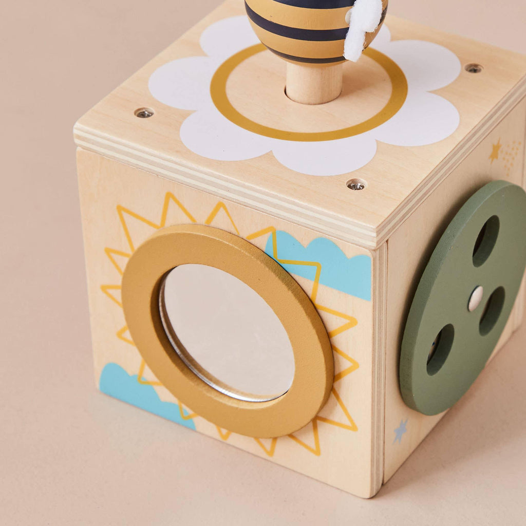 Toddler Wooden Mini Activity Cube - Tutti Frutti Clothing