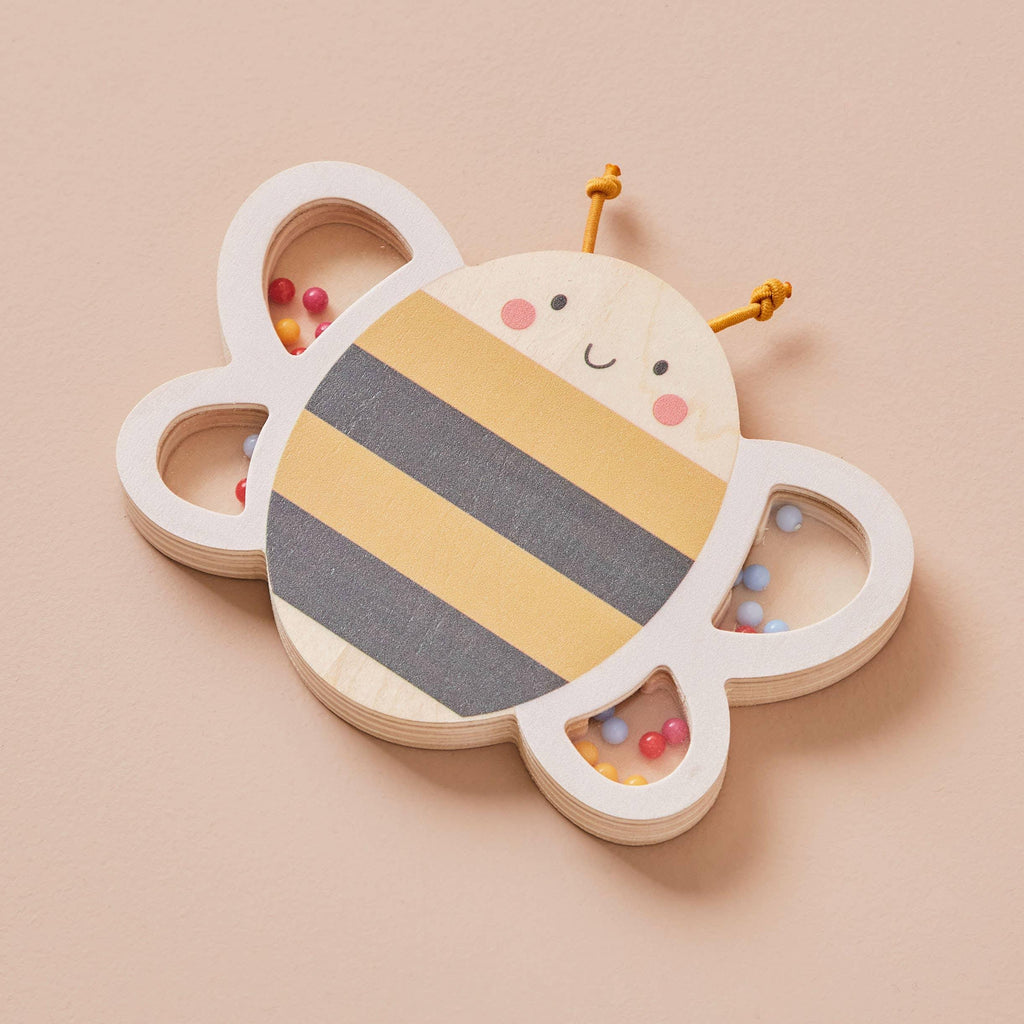 Wooden Bee Rattle - Tutti Frutti Clothing