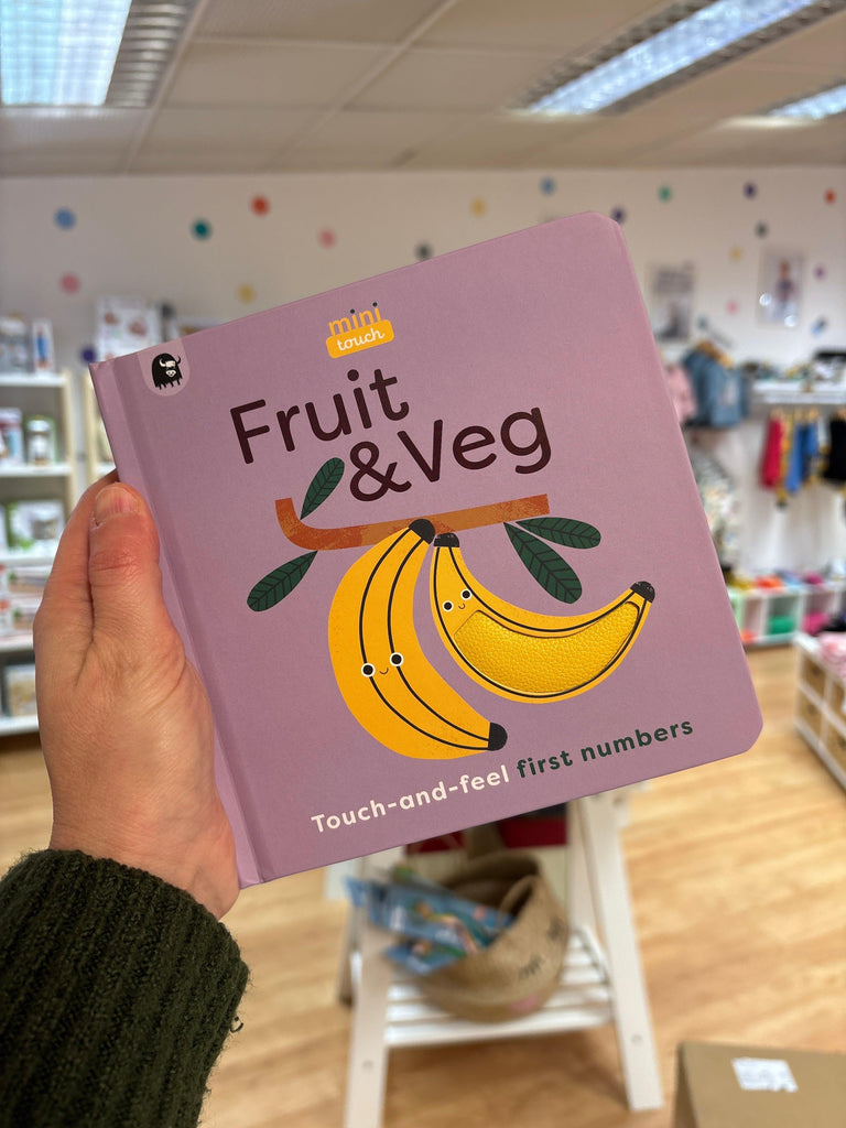 Mini Touch: Fruit &amp; Veg - A Sensory First Numbers Book - Tutti Frutti Clothing