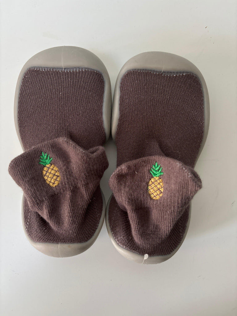 Fruity Shoe Socks - Grey - Tutti Frutti Clothing