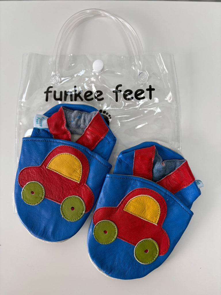 Leather Baby Shoes - Cars XL 18-24m - Tutti Frutti Clothing