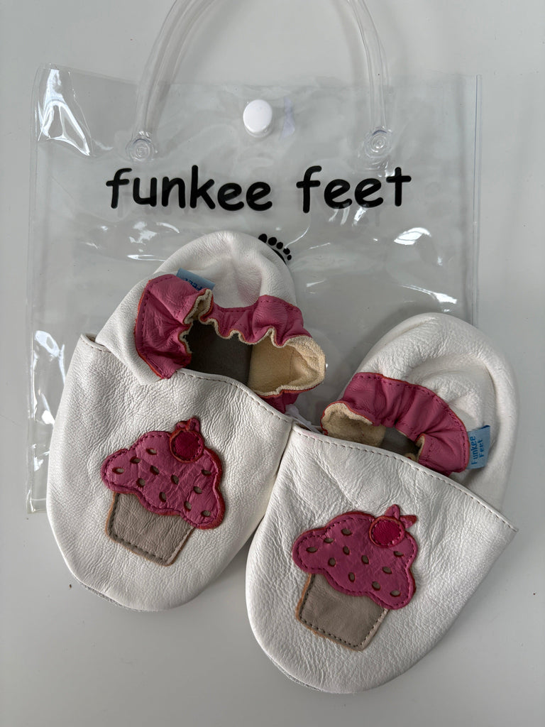 Leather Baby Shoes - Cup Cakes XL 18-24m - Tutti Frutti Clothing