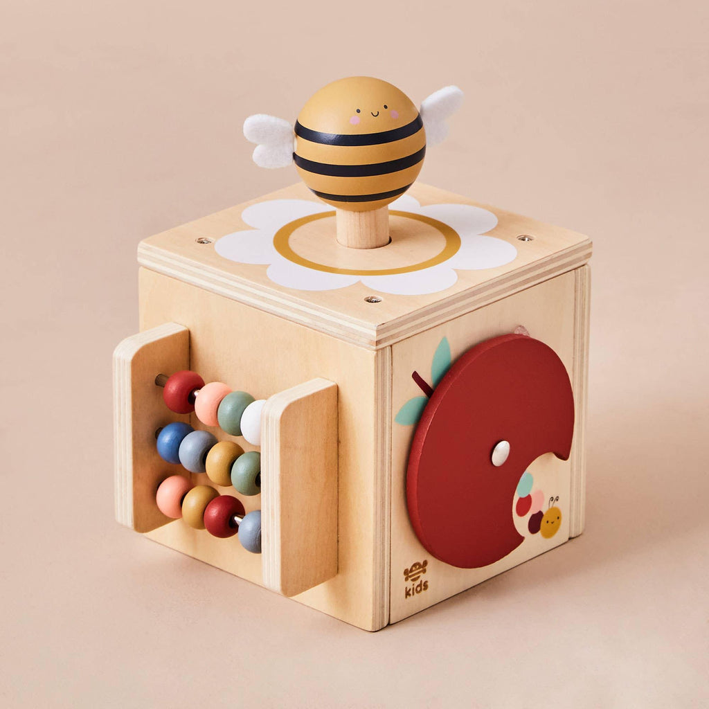 Toddler Wooden Mini Activity Cube - Tutti Frutti Clothing