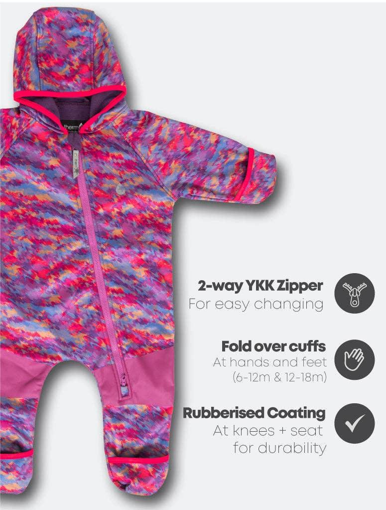 All - Weather Fleece Onesie - Paint Party - Tutti Frutti Clothing
