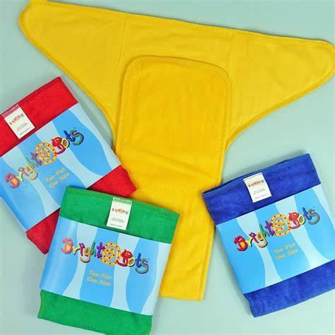 Bright Bots Teeflat Nappy - One Size - Tutti Frutti Clothing