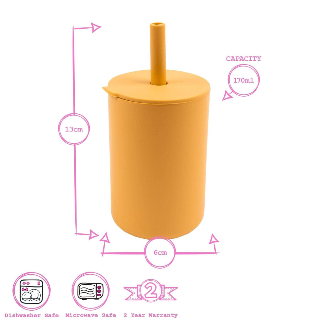 Silicone Straw Cup - Tutti Frutti Clothing