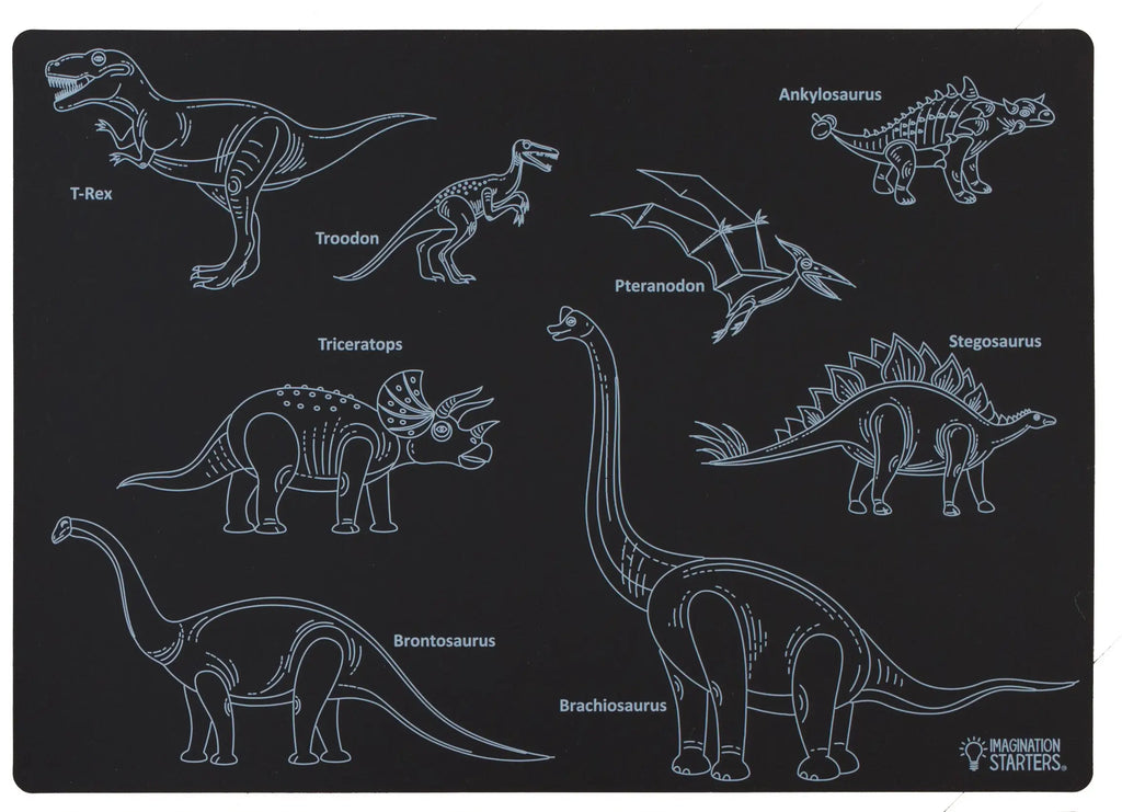 Dinosaur Chalkboard Placemat - Tutti Frutti Clothing