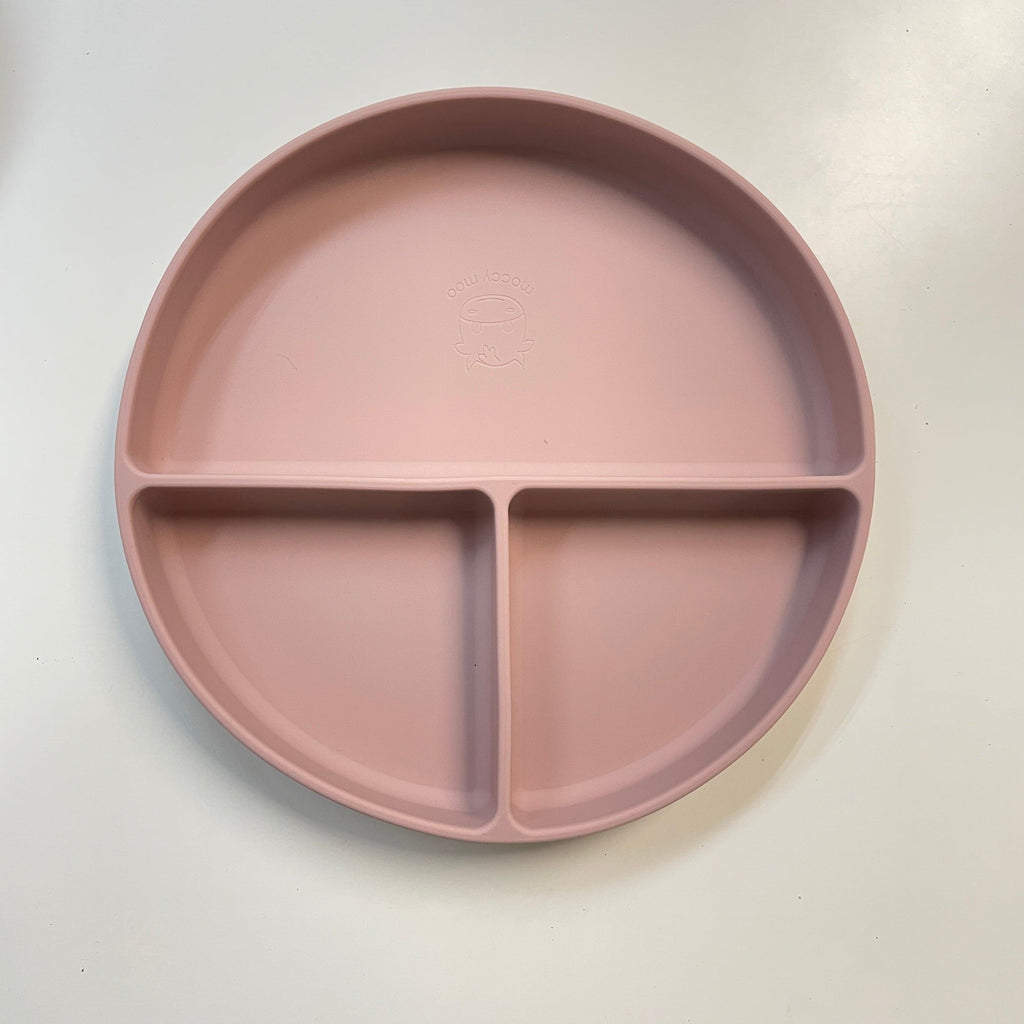 Divided suction plate & cutlery - Dusty pink - Tutti Frutti Clothing