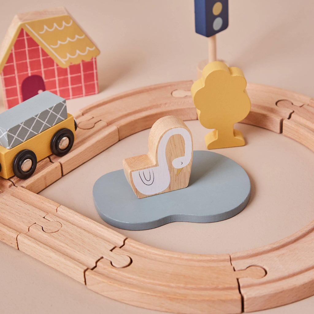 Wooden Kids Train Set - Tutti Frutti Clothing