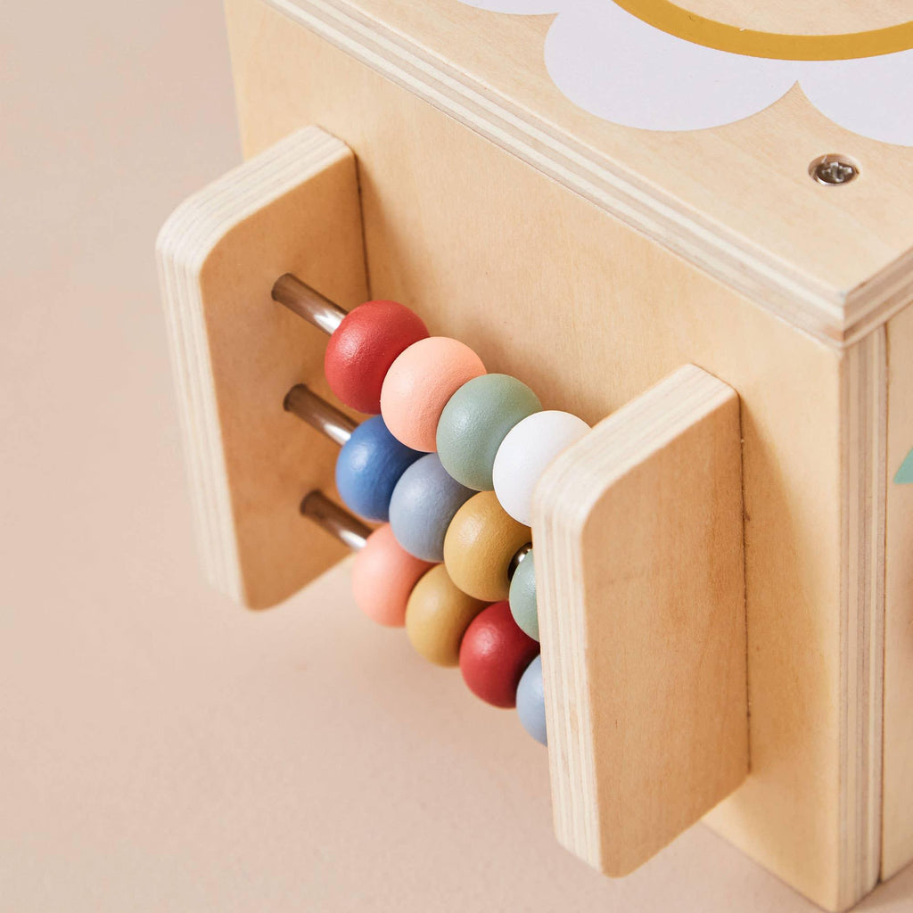 Toddler Wooden Mini Activity Cube - Tutti Frutti Clothing