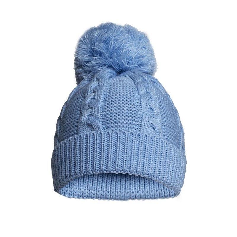 Knitted Pom Pom Hat - Tutti Frutti Clothing