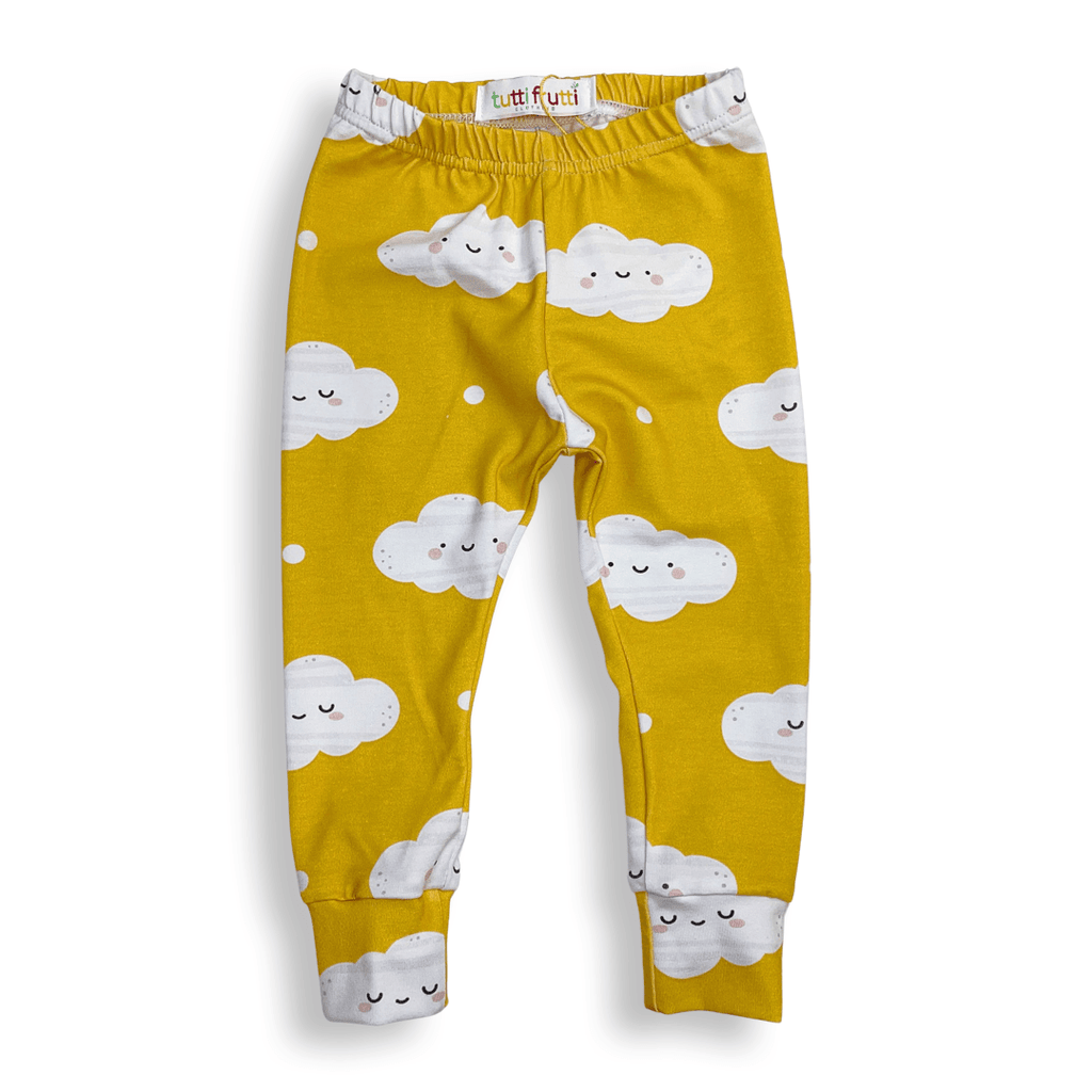 Mustard Cloud Leggings - Tutti Frutti Clothing