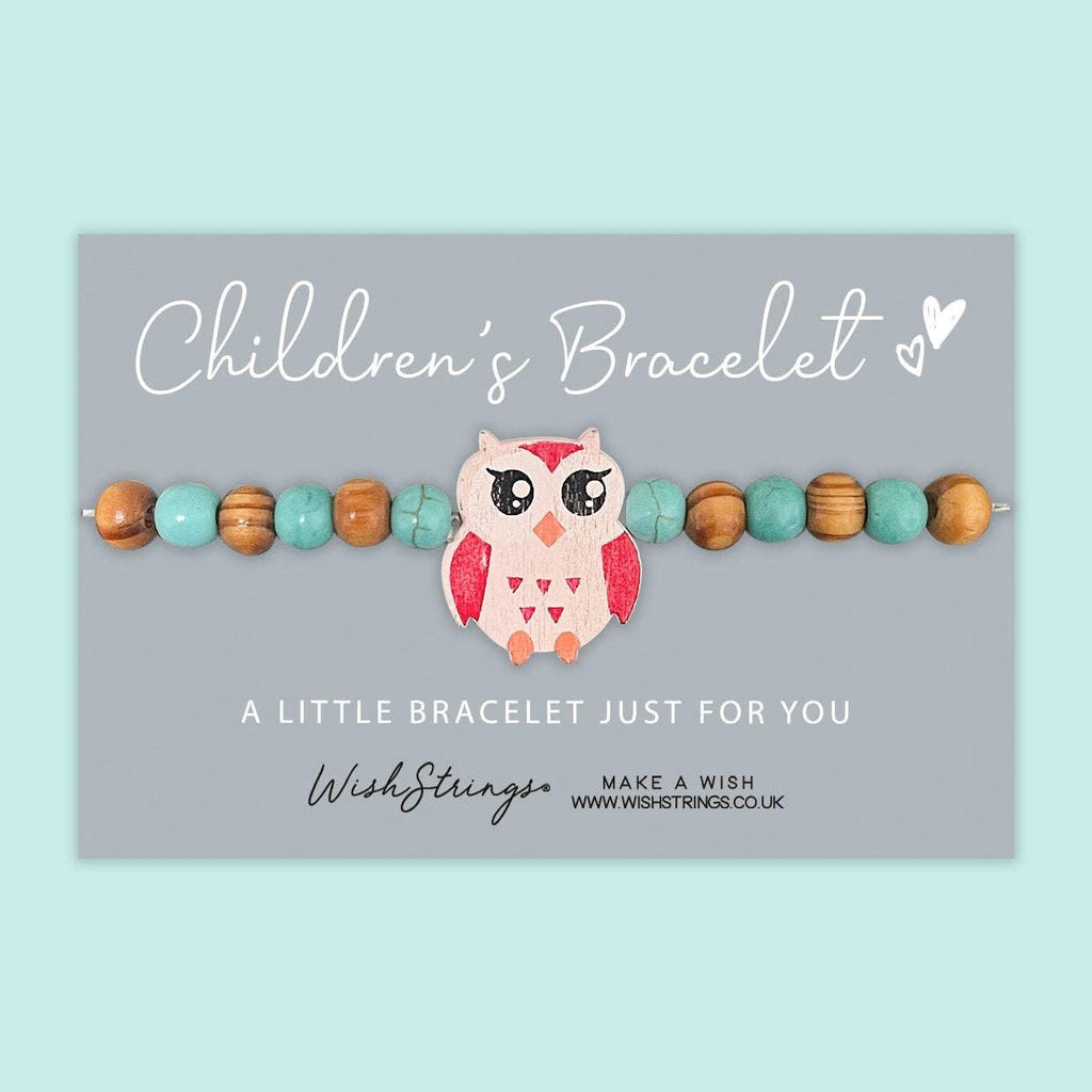 Owl - Children's Beaded Bracelet - Tutti Frutti Clothing