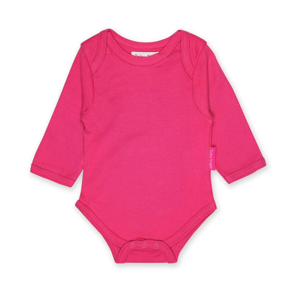 Pink Long Sleeve Baby Vest - Tutti Frutti Clothing