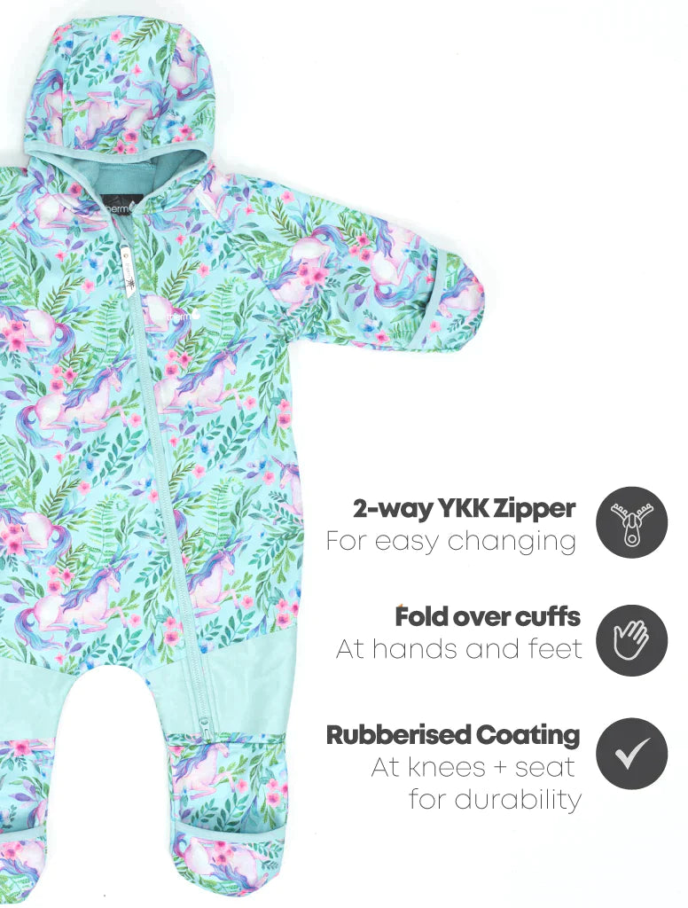 Puddlejumper All Weather All in One - Unicorn Garden - Tutti Frutti Clothing