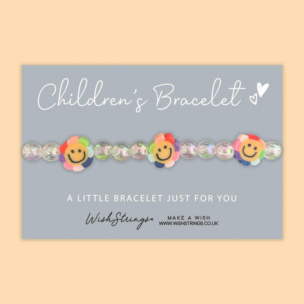 Rainbow Flower - Children's Beaded Bracelet - Tutti Frutti Clothing