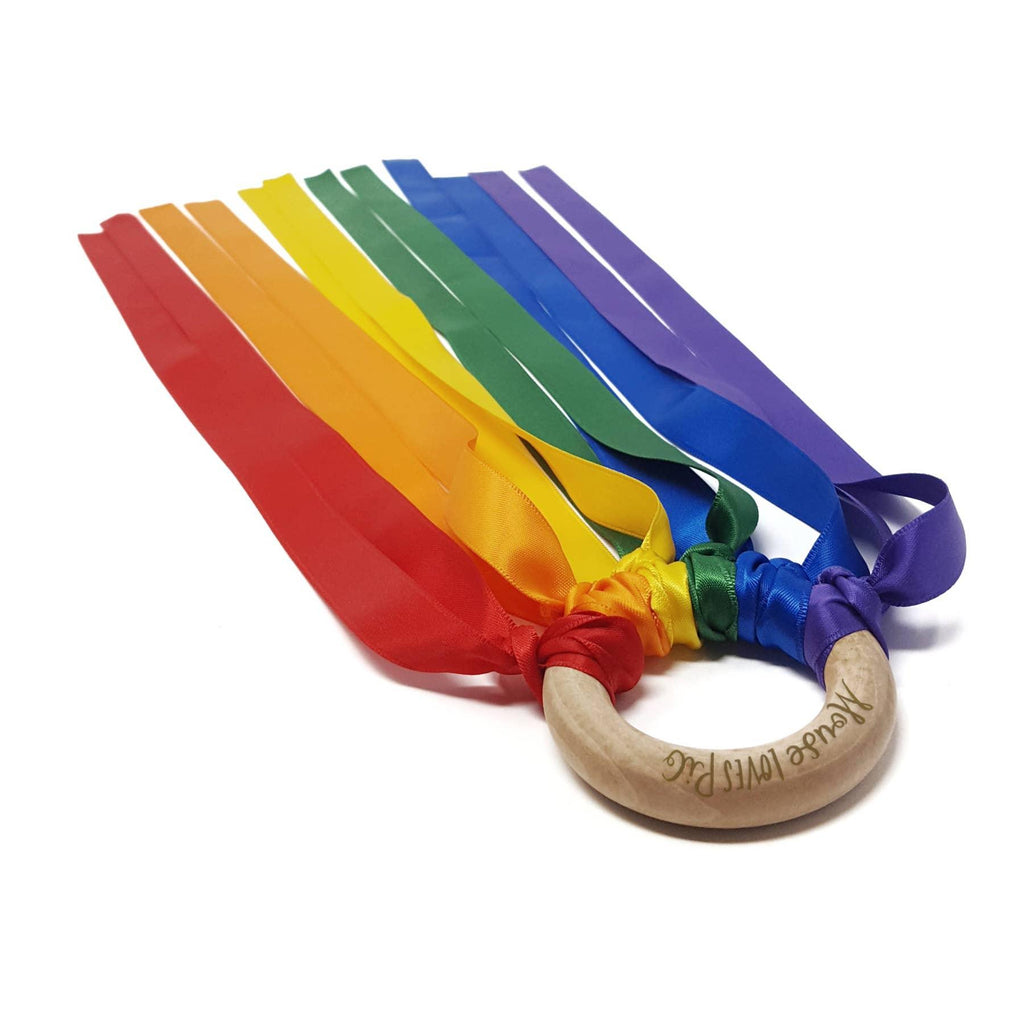 Rainbow Ribbon Wand - Tutti Frutti Clothing