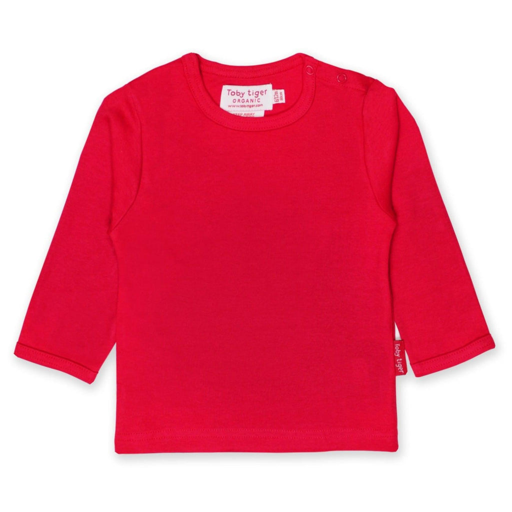 Red Long Sleeve Top - Tutti Frutti Clothing