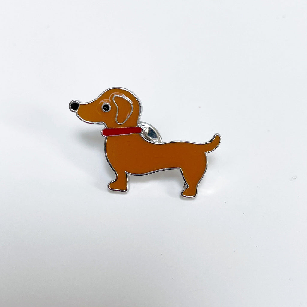 Sausage Dog Pin Badge - Tutti Frutti Clothing
