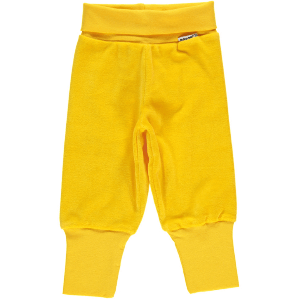 Velour Rib Pants - Yellow - Tutti Frutti Clothing