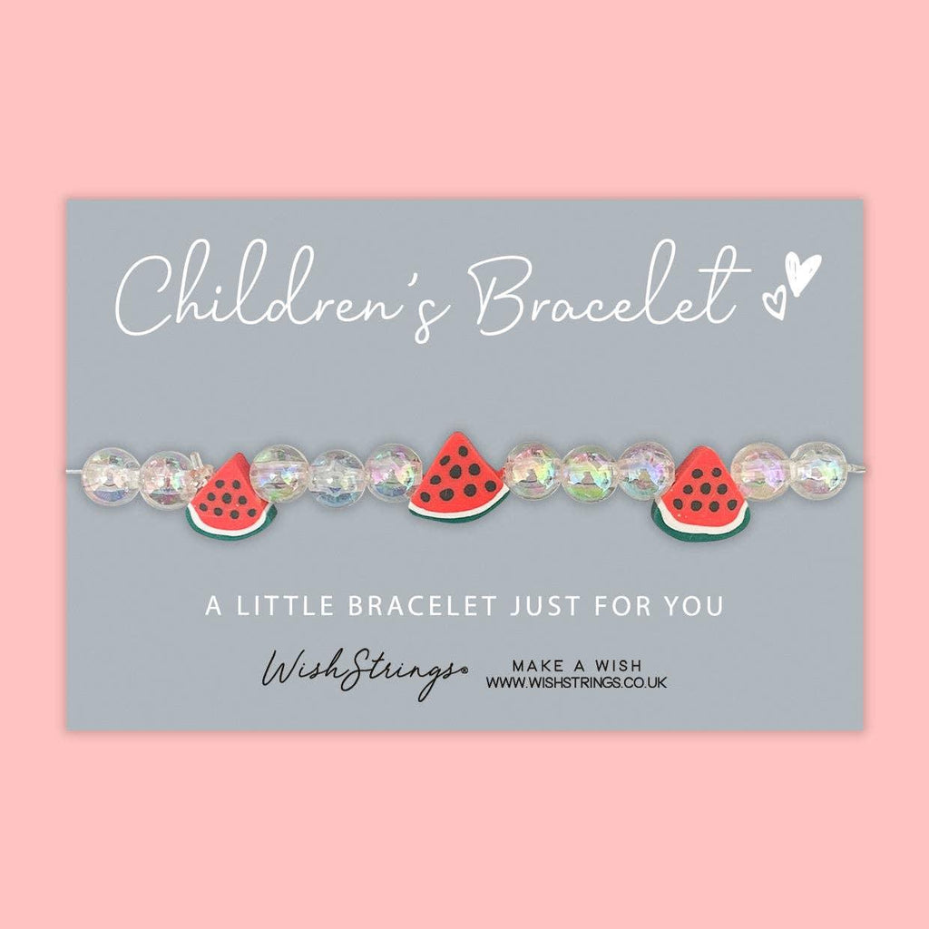 Watermelon Charms - Children's Beaded Bracelet - Tutti Frutti Clothing