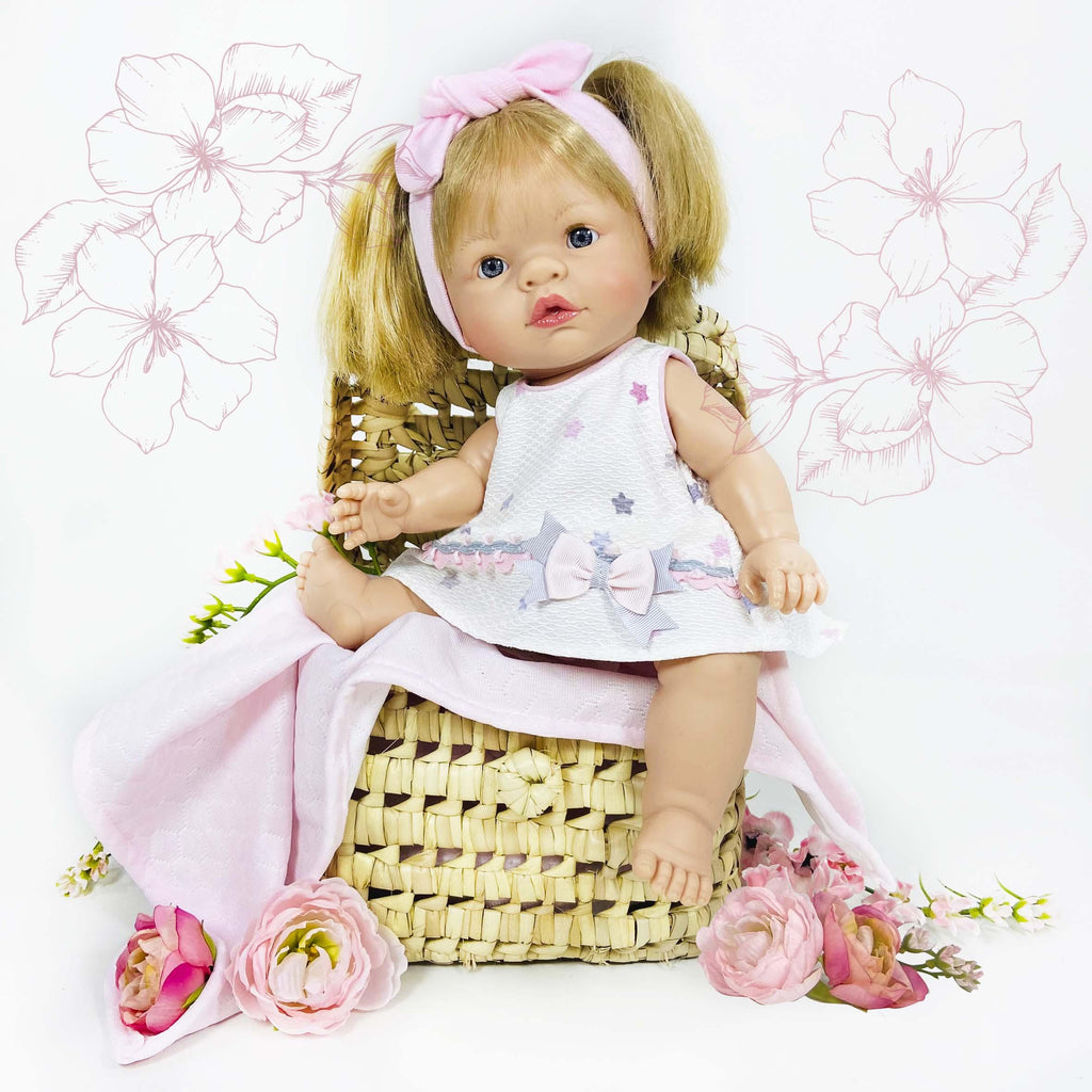 Joy Collection Doll - Blonde with blanket - Tutti Frutti Clothing