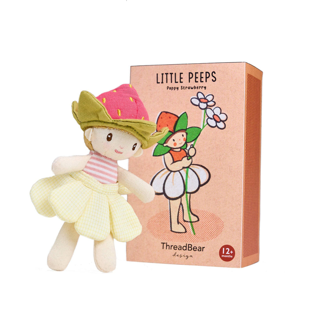 Little Peeps Poppy Strawberry - Tutti Frutti Clothing